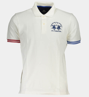 LA Martina Polo Shirt Mens White