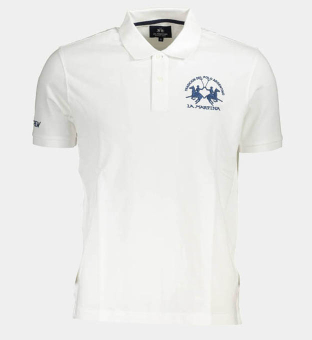 LA Martina Polo Shirt Mens White